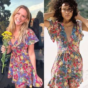 one by auguste magnolia violet mini dress